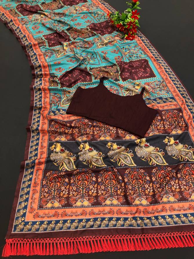 Radhika 262 Digital Printed Ethnic Wear Dola Silk Latest Saree Collection
